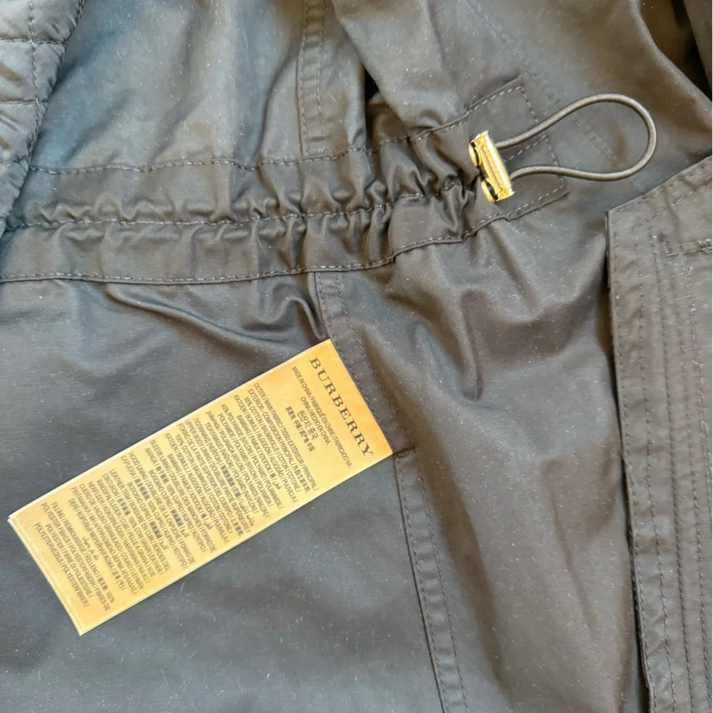 Black Burberry Raincoat - Picture 5 of 9